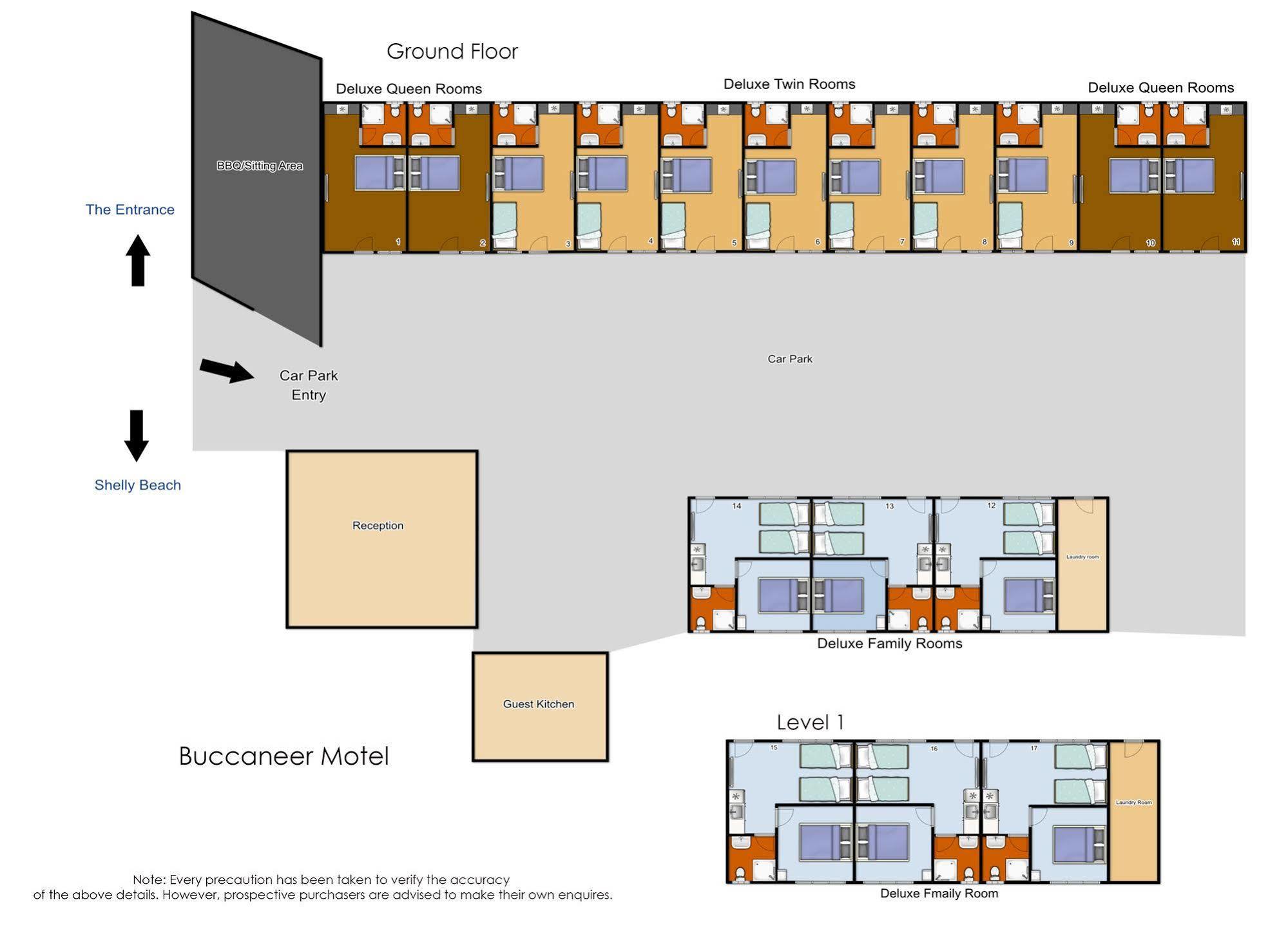 דה אינטרנס Buccaneer Motel מראה חיצוני תמונה
